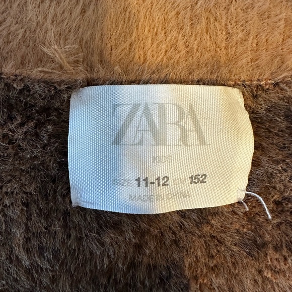 ZARA KIDS - Fuzzy Leopard Print Open Cardigan - SIZE 10-12 - Picture 4 of 7